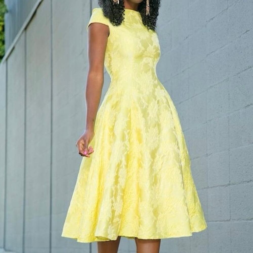 True Decadence‎ A Line Brocade Dress